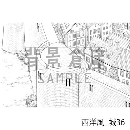 西洋風_城36_トーン