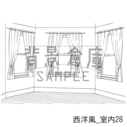 西洋風_室内28_トーン