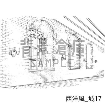 西洋風_城17_トーン