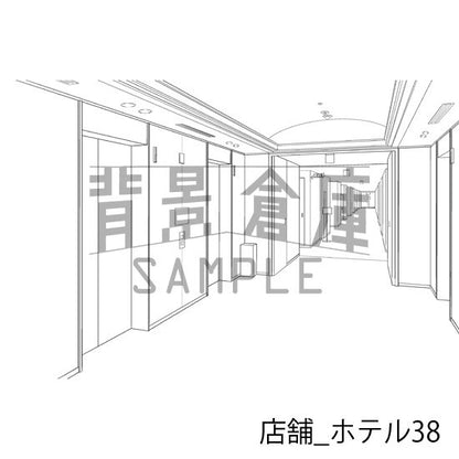 店舗_背景素材集24（ホテル）_トーン