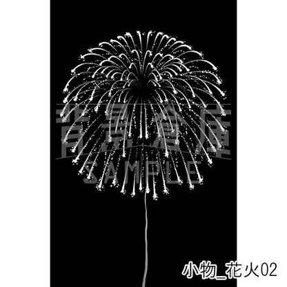 小物_背景素材集4（花火）