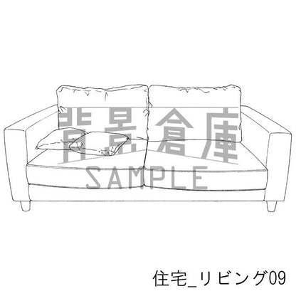 住宅_リビング09_トーン