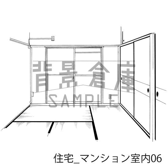 住宅_マンション室内06_トーン