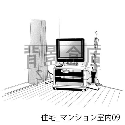 マンションの室内（トーンつき）です。