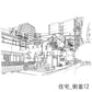 住宅_街並12_トーン