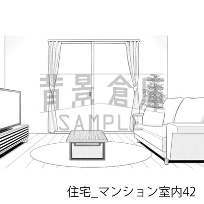 住宅_マンション室内42_トーン