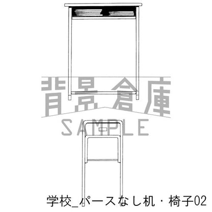 学校_セット4（机）
