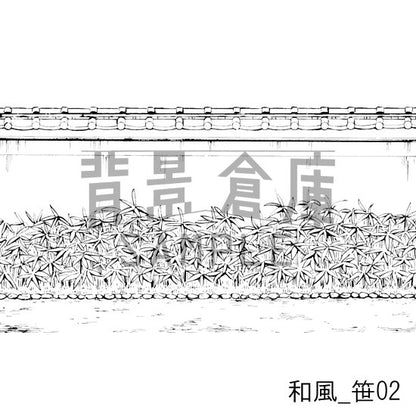和風_セット3（外観 庭）