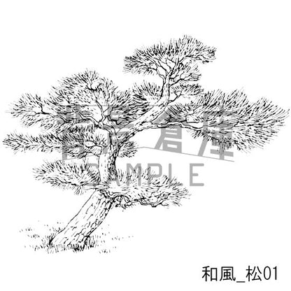 和風_セット3（外観 庭）