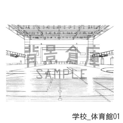 学校_セット8（体育館）