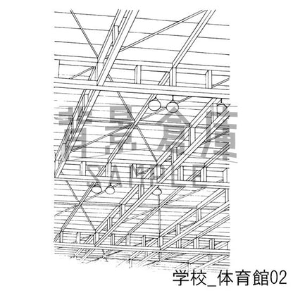 学校_セット8（体育館）