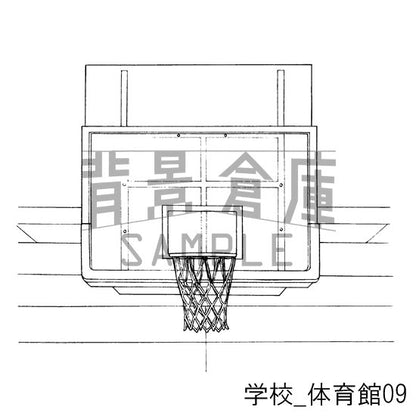学校_セット9（体育館）