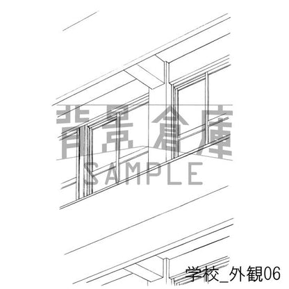 学校_セット10（外観）