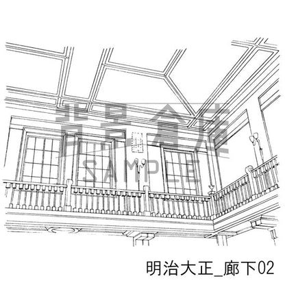 明治大正_セット2（廊下）