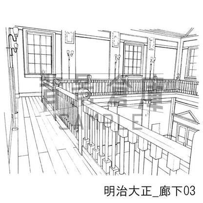 明治大正_セット2（廊下）