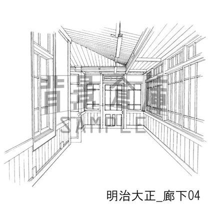 明治大正_セット2（廊下）