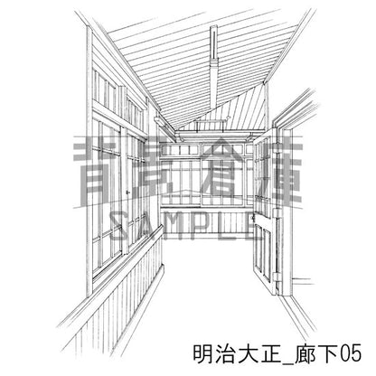 明治大正_セット2（廊下）