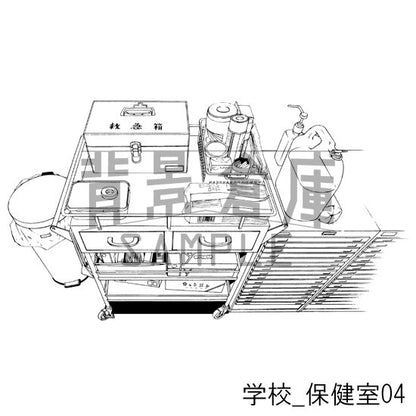 学校_セット12（保健室）