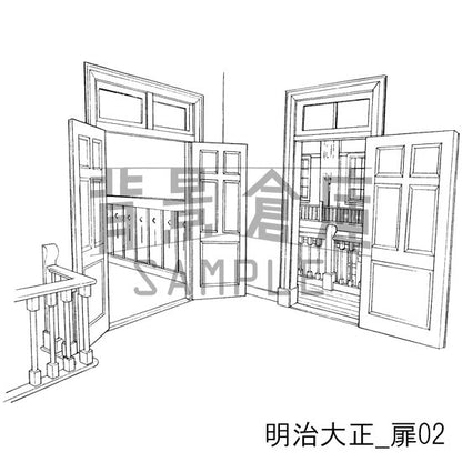 明治大正_セット3（室内 扉）
