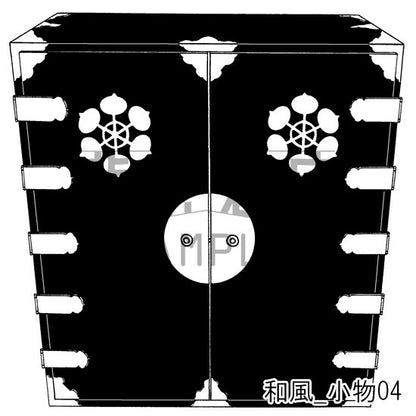 和風_セット6（囲炉裏 風呂 玄関 小物）