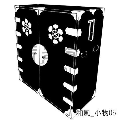 和風_セット6（囲炉裏 風呂 玄関 小物）